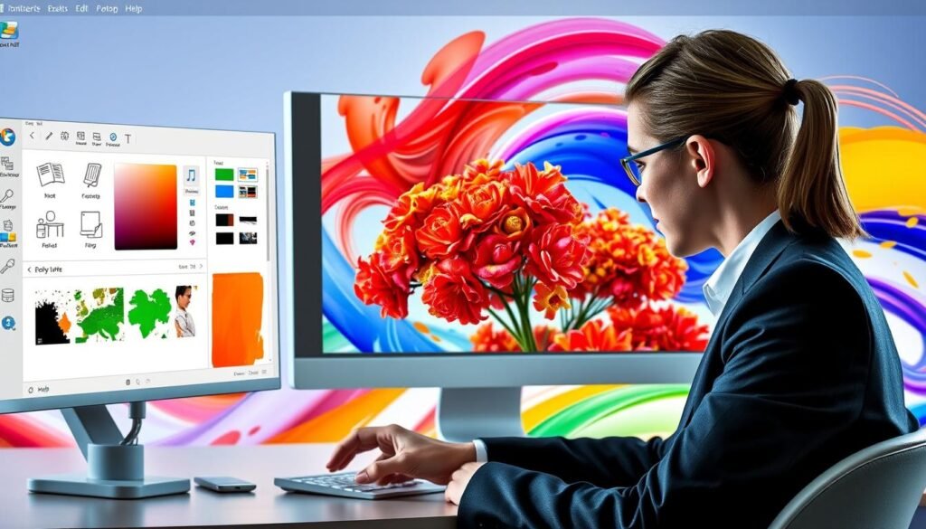 Buat gambar Paint.NET editor foto desktop