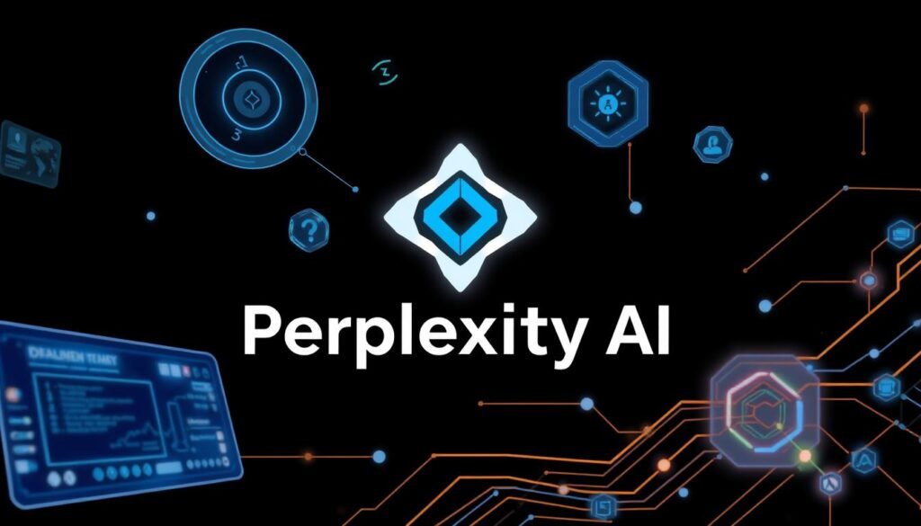 Buat gambar ilustrasi Perplexity AI