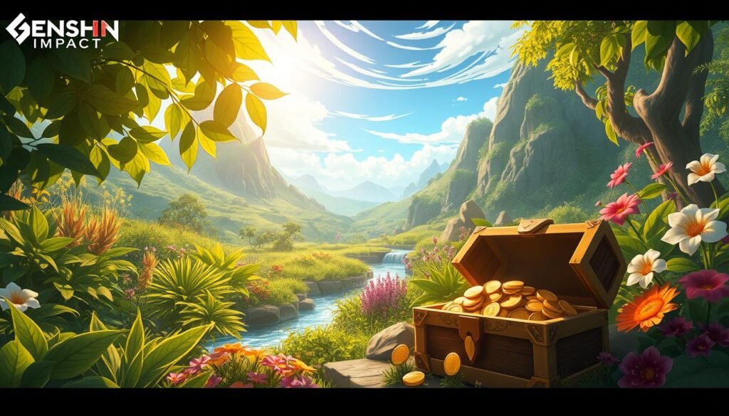 Farming Mora Genshin 200k per menit lokasi rahasia ini mapnya