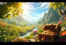 Farming Mora Genshin 200k per menit lokasi rahasia ini mapnya