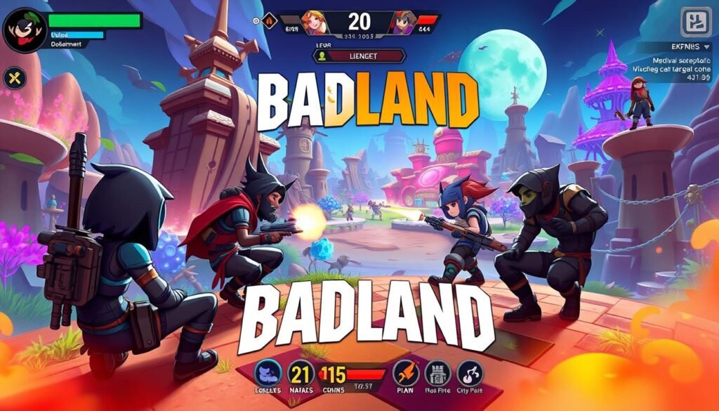 Gambar BADLAND dengan 4 pemain bermain bersama dalam satu layar